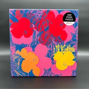 Galison Andy Warhol Flowers 500 Piece Jigsaw Puzzle